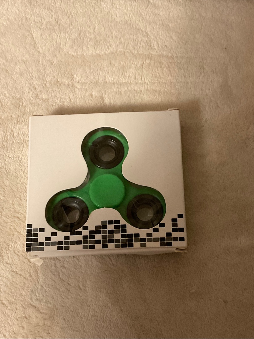 Green Fidget Spinner Hand Toy for Kids